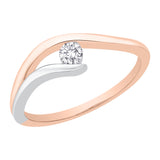 10K White and Rose Gold
