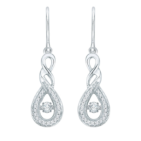 KATARINA 1/4 cttw Diamond Dangle Earrings GH-I2-I3