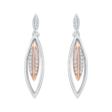 KATARINA 1/3 cttw Diamond Dangle Earrings GH-I2-I3