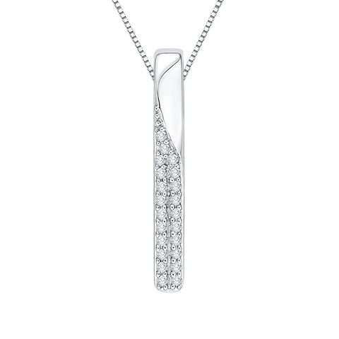 KATARINA 1/6 cttw Diamond Fashion Pendant Necklace IJ-I1