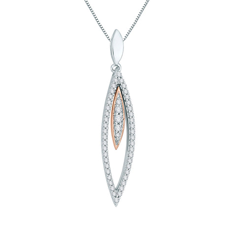KATARINA 1/5 cttw Diamond Fashion Pendant Necklace JK-SI2-I1