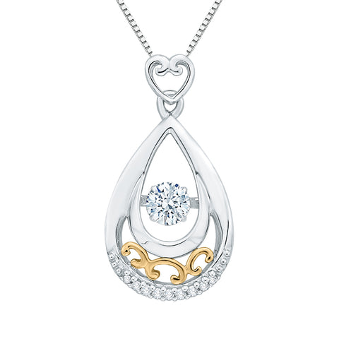 KATARINA 1/3 cttw Diamond Fashion Pendant Necklace GH, I2-I3