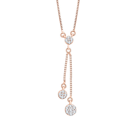 KATARINA 1/6 cttw Diamond Fashion Pendant Necklace IJ, SI2-I1