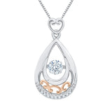 10K White and Rose Gold~White Diamond