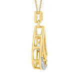 10K Yellow Gold~White Diamond