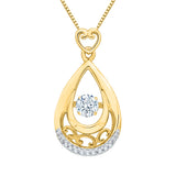 10K Yellow Gold~White Diamond