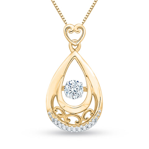 KATARINA Diamond Fashion Pendant Necklace (1/3 cttw)