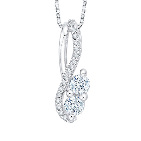 KATARINA Diamond Fashion Pendant Necklace (1/2 cttw)