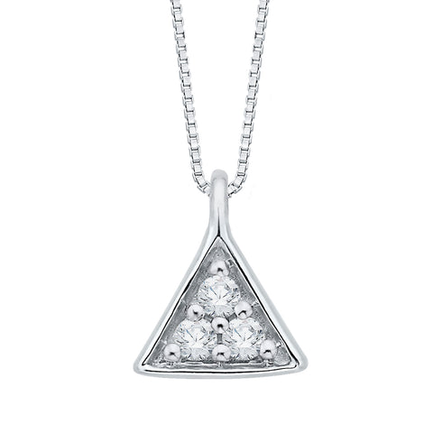 KATARINA Diamond Fashion Pendant Necklace (1/20 cttw)