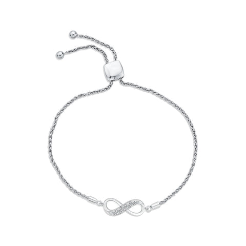 KATARINA Infinity Diamond Tennis Bracelet (1/20 cttw)