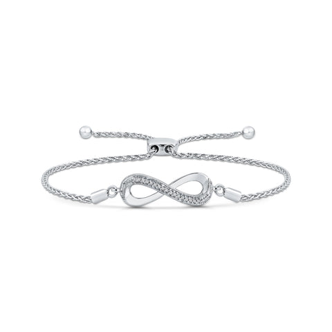 KATARINA Infinity Diamond Tennis Bracelet (1/20 cttw)