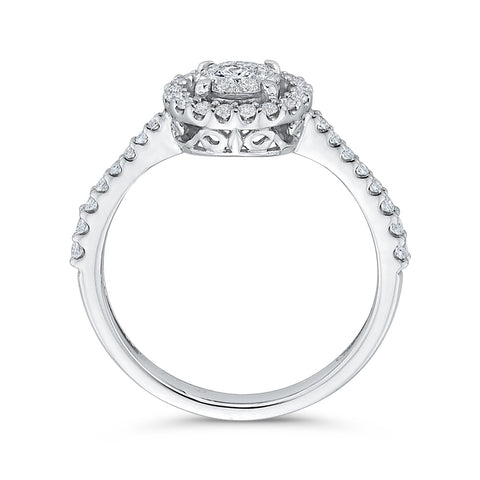 KATARINA 3/8 cttw Diamond Halo Engagement Ring