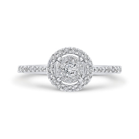 KATARINA 3/8 cttw Diamond Halo Engagement Ring