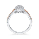 10K White and Rose Gold~IJ | I1/I2
