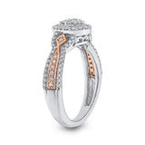 10K White and Rose Gold~IJ | I1/I2
