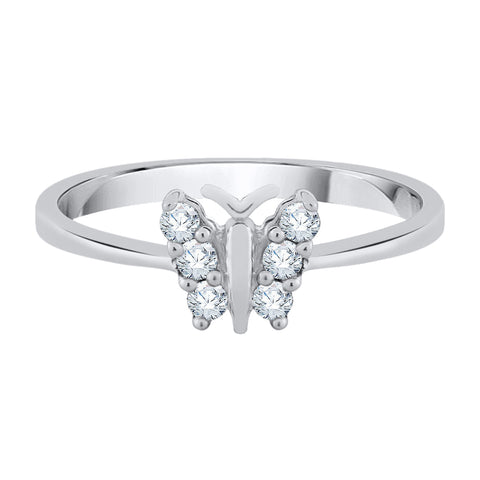 KATARINA Diamond Butterfly Fashion Ring (1/6 cttw)