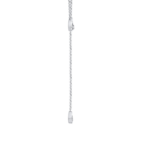 KATARINA Diamond Lariat Fashion Pendant Necklace (1/20 cttw)