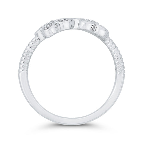 KATARINA 1/5 cttw Diamond Floral Ring