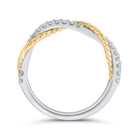 KATARINA 1/6 cttw Diamond Swirl Anniversary Ring