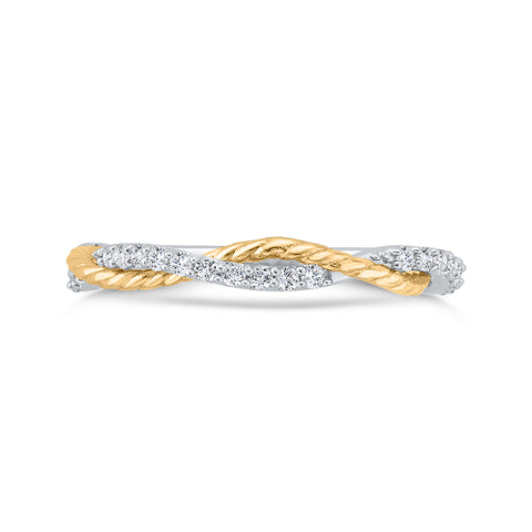 KATARINA 1/6 cttw Diamond Swirl Anniversary Ring