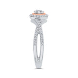 10K White and Rose Gold~IJ | I1/I2
