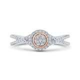 10K White and Rose Gold~IJ | I1/I2