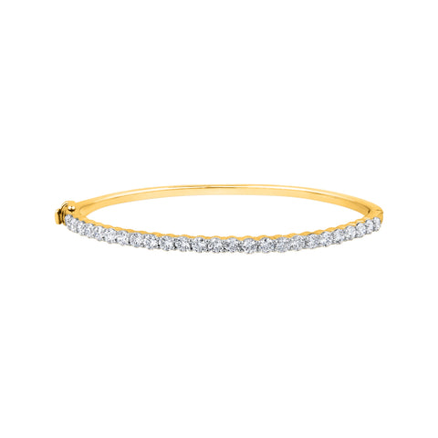 KATARINA 2 1/2 cttw Lab Grown Diamond Bangle Bracelet in 14K Gold