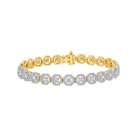 KATARINA 4 7/8 cttw Prong Set Lab Grown Diamond Tennis Bracelet in 14K Gold