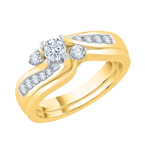 KATARINA 1/2 cttw Lab Grown Diamond Bypass Engagement Ring in 14K Gold