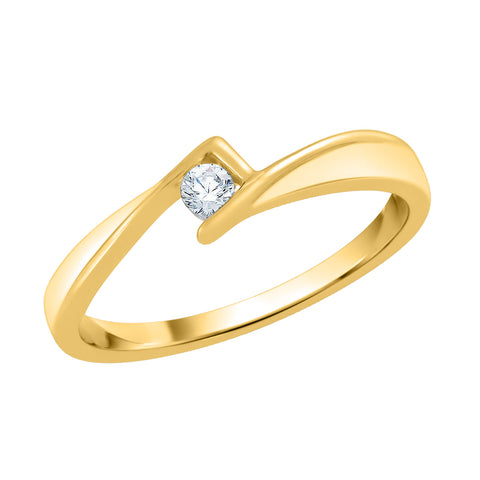 KATARINA 1/20 cttw Diamond Solitaire Promise Ring