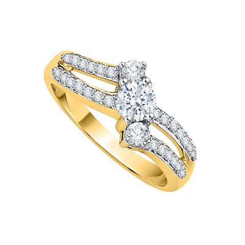 KATARINA 1 cttw Diamond Engagement Ring
