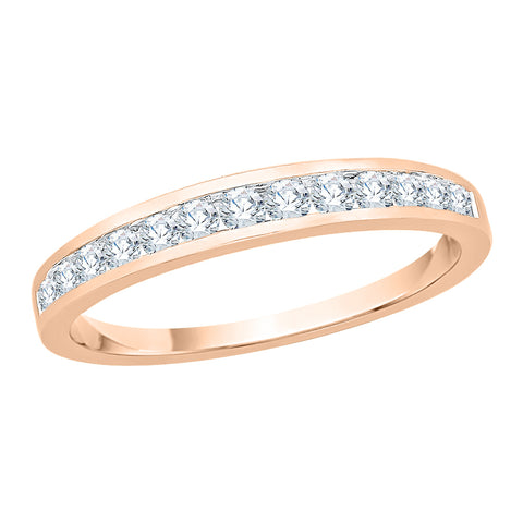 KATARINA Channel Set Diamond Anniversary Ring (1/3 cttw)