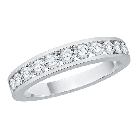 KATARINA Channel Set Diamond Anniversary Ring (3/4 cttw)