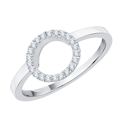 KATARINA Diamond 'Circle of life' Wedding Ring Enhancer Wrap Guard (1/8 cttw)