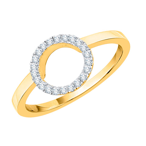 KATARINA Diamond 'Circle of life' Wedding Ring Enhancer Wrap Guard (1/8 cttw)