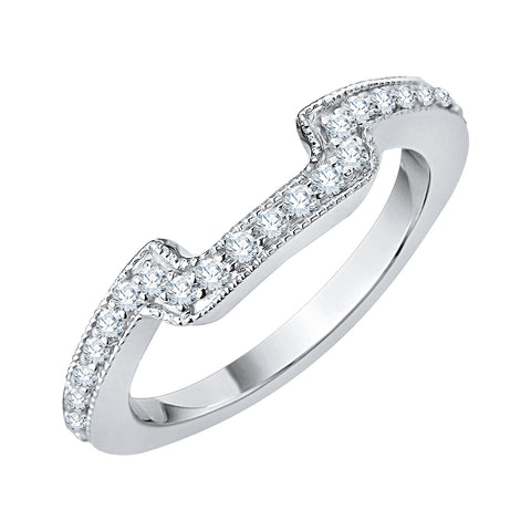 KATARINA Diamond Wedding Ring Enhancer Wrap Guard (1/4 cttw)