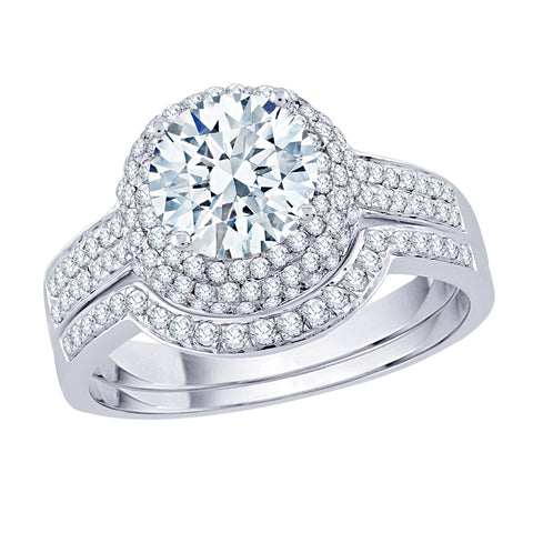KATARINA Diamond Triple Halo Bridal Set (1 1/3 cttw, J-K, SI2-I1)