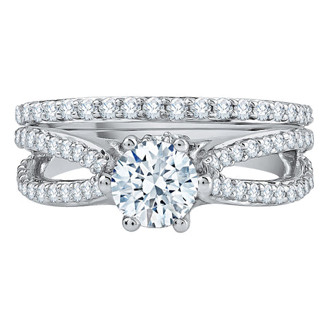 KATARINA Diamond Split Shank Bridal Set (1 7/8 cttw, J-K, SI2-I1)