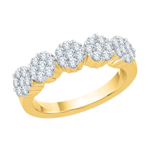 KATARINA Diamond Cluster Set Fashion Ring (1 cttw, J-K, SI2-I1)