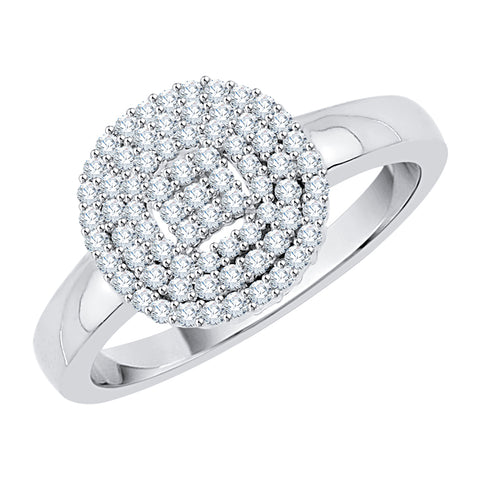 KATARINA Diamond Cluster Cocktail Ring (1/3 cttw, J-K, SI2-I1)