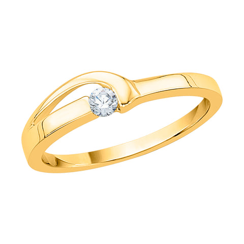 KATARINA 1/10 cttw Diamond Curved Promise Ring