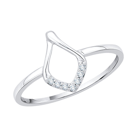 KATARINA 1/20 cttw Diamond Curved Fashion Ring