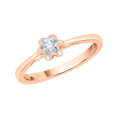 KATARINA 1/10 cttw Diamond 6-Prong Set Promise Ring