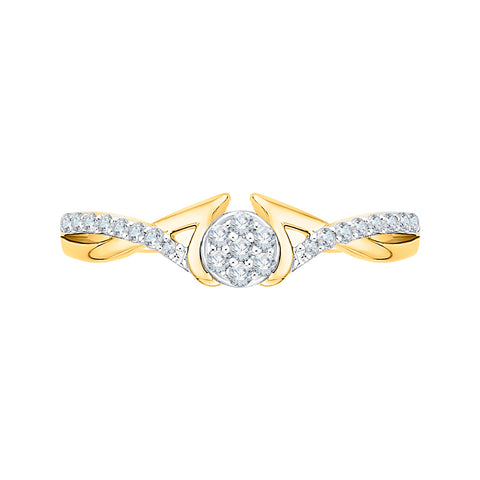 KATARINA 1/6 cttw Diamond Cluster Promise Ring
