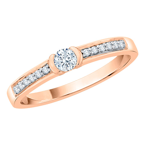 KATARINA 1/5 cttw Diamond Solitaire Promise Ring
