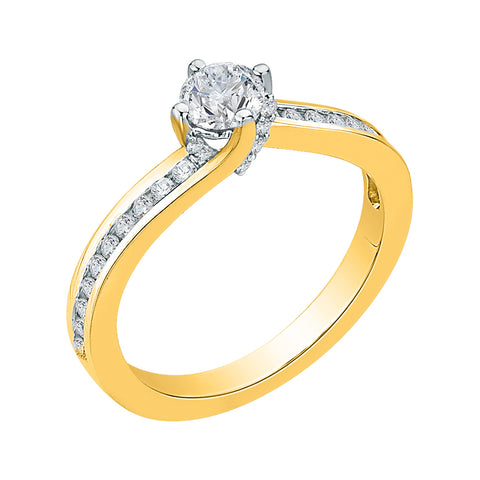 KATARINA 2/3 cttw Diamond Solitaire Promise Ring