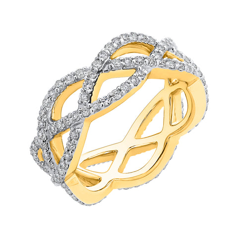 KATARINA 1 cttw Diamond Infinity Eternity Ring