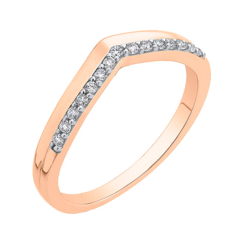 KATARINA 1/6 cttw Diamond Curved Fashion Ring