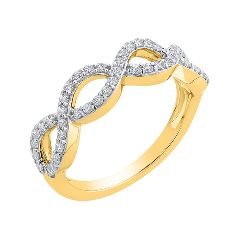 KATARINA 3/8 cttw Diamond Infinity Fashion Ring