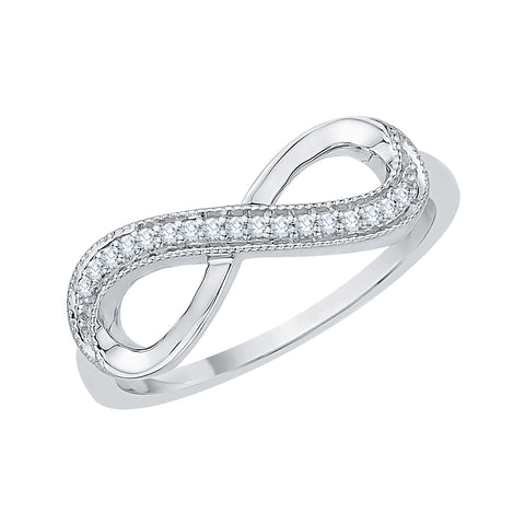 KATARINA Diamond Infinity Fashion Ring (1/20 cttw)